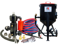 Пескоструйный аппарат PST-75 с фильтром, КПДУ twin 5 п.м.