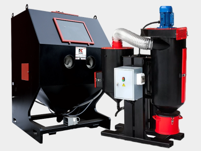 Пескоструйная камера PST-КСО-135 инжекторная, без ФВ, ФВР 2.2 кВт, без выдвижного поворотного стола