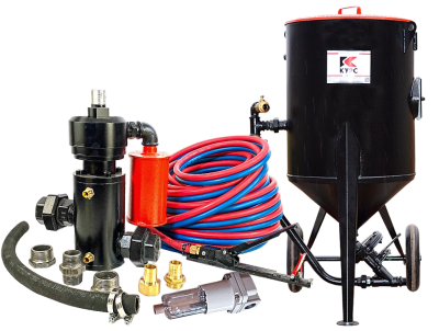 Пескоструйный аппарат PST-250 с фильтром, КПДУ twin 10 п.м.