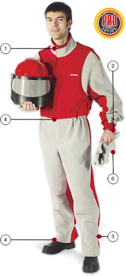 Костюм пескоструйщика CONTRACOR проф. замша / хлопок, перчатки р-р 52 (M)